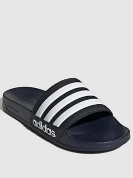Image of adidas Adilette Shower - Navy/White, Size 7, Men