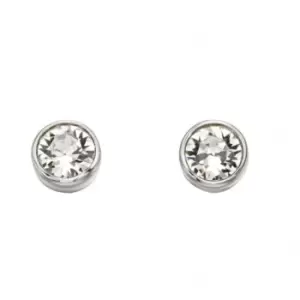 Image of Beginnings Sterling Silver E4926C Swarovskiovski Crystal Stud Earrings