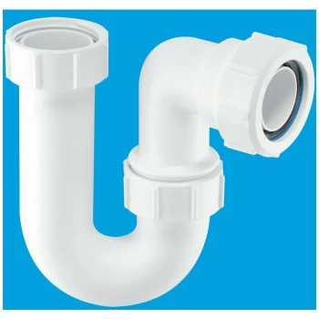 Image of Tubular Swivel Sink Trap with WM & 19/23mm Pipe Connection - 1.1/2 Multifit - Mcalpine