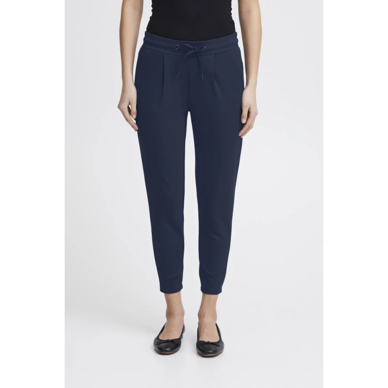 Image of Ichi Womens crop Trousers Ichi Kate Bleu Female M