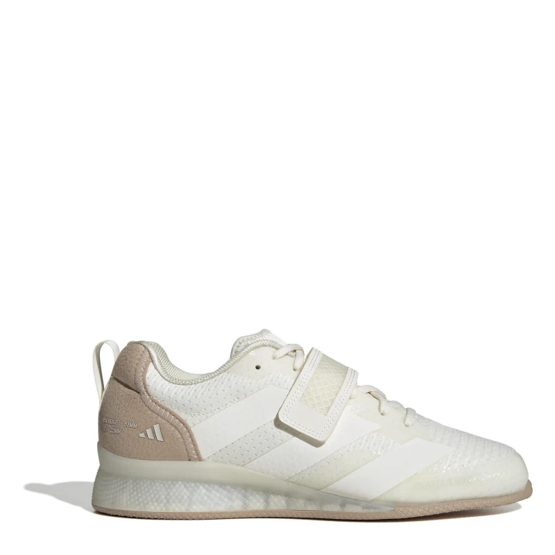 Image of adidas Adipower Weightlifting 3 Shoes Juniors White/Sandstone unisex 5.5 (38.7)