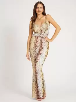 Image of Guess Snake Print Jumpsuit