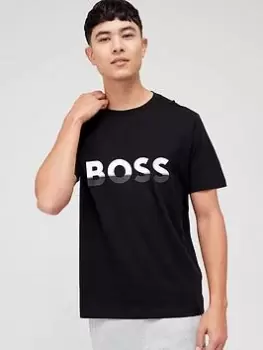 Image of BOSS 1 Logo T-Shirt - Black, Size 4XL, Men