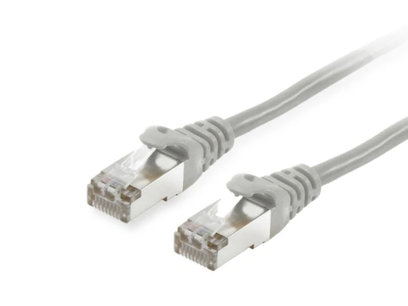 Image of Equip Cat.6A S/FTP Patch Cable. Grey. 0.15m