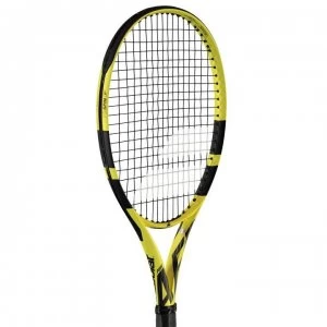 Image of Babolat Aero 25 Tennis Racket Junior - Yellow/Black