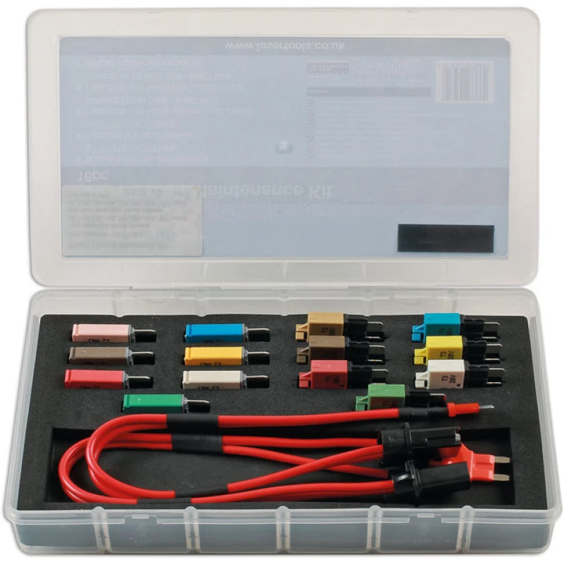 Image of Laser 7386 16pc Short Circuit Diagnostic Kit - 7 Standard/7 Mini Breaker Fuses