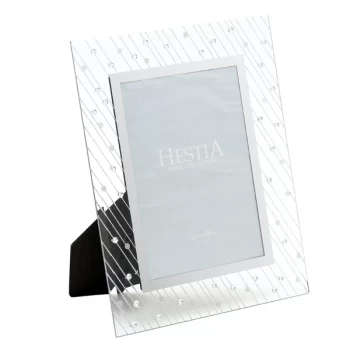 Image of 5" x 7" - HESTIA Mirror Glass Raindrop Design Photo Frame