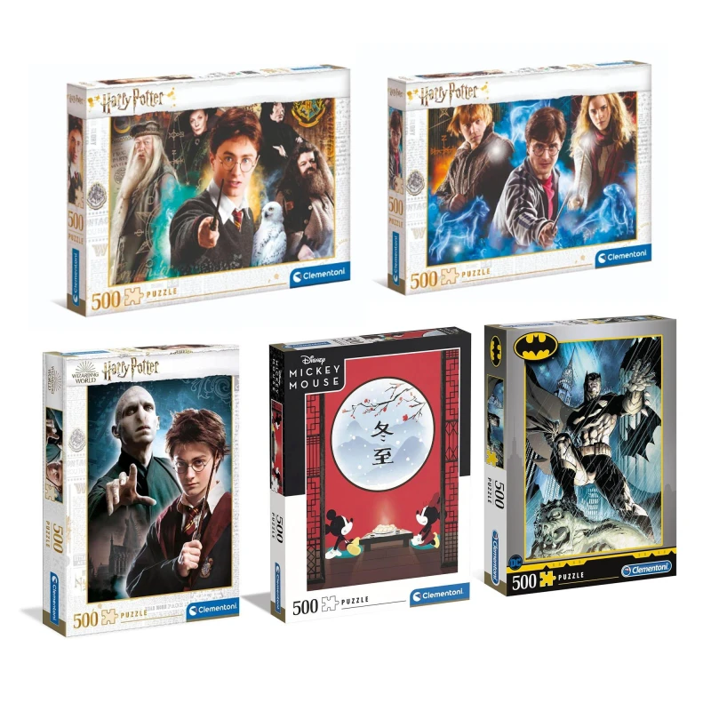 Image of Clementoni 500PC LICENSED PUZZLES ASSORTMENT - None None One Size