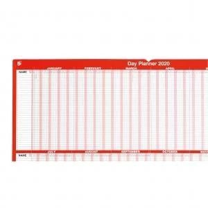 Image of Office 2020 Day Planner Mounted Landscape with Planner Kit 915x610mm