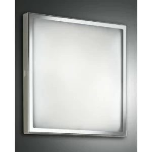 Image of Fabas Luce Osaka LED Panels Chrome Glass