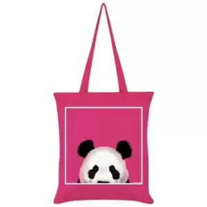 Image of Inquisitive Creatures Panda Tote Bag (One Size) (Pink) - Pink