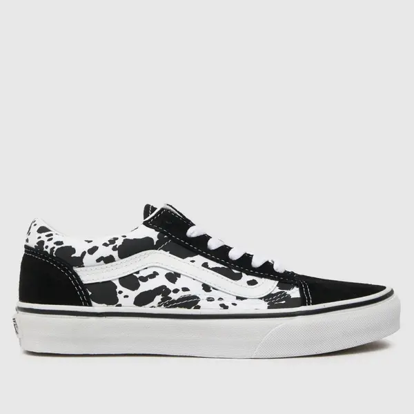 Image of Vans Black & white old skool Youth trainers Black/White UK 4 (EU 36½)