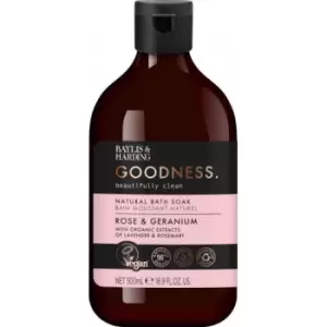 Image of Baylis & Harding Goodness Bath Soak Rose & Geranium
