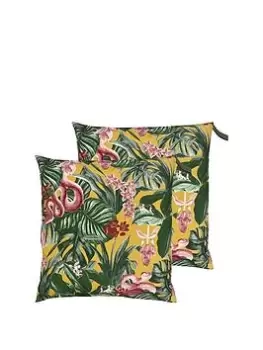 Image of Furn Medinilla Water & Uv Resistant Outdoor Floor Cushion 2 Pack