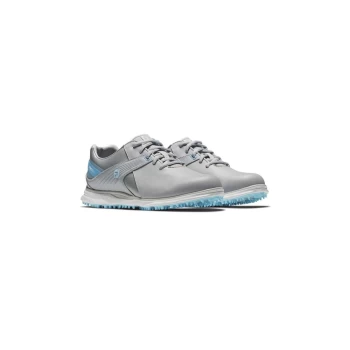 Image of Footjoy 2021 Pro Sl Golf Shoes Womens Grey/Lt.Blue - UK045 Size: UK4.5