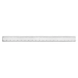 Image of 5 Star Office Ruler Plastic 500mm Clear Pack 24