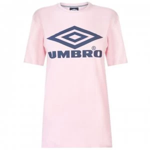Image of Umbro Umbro Logo T Shirt Ladies - BLUSH