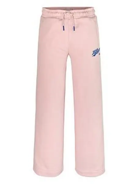 Image of Tommy Hilfiger Girls Hilfiger Script Wide Sweatpant - Pink