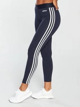 Image of adidas Essentials 3 Stripe Tight - Navy, Size 2Xs, Women