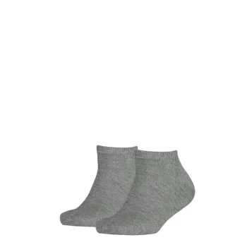 Image of Tommy Hilfiger Sneaker Socks 2 Pack Juniors - Grey