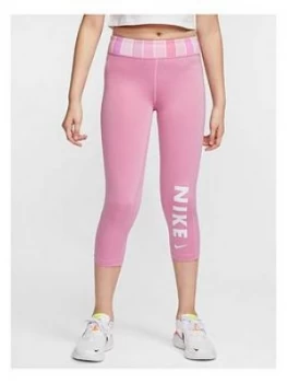 Image of Nike Girls Leggings - Pink