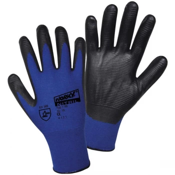 Image of Worky 1165 Nylon Super Grip Nitrile Fine Knitted Glove - Size 8