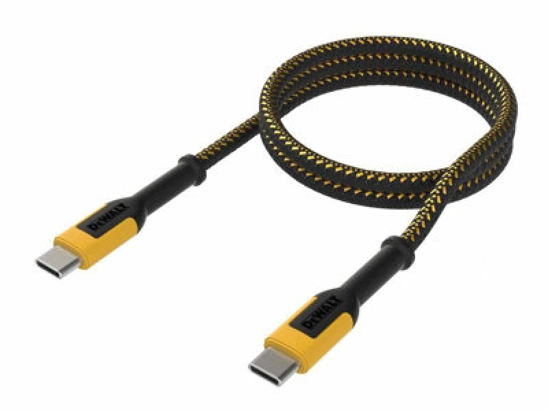 Image of DEWALT Dwg USB C To USB C 100W Reinforced Charging Cable 1.8M (6ft) Dwt1310007