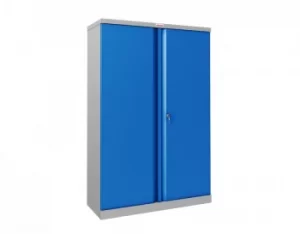 Image of Phoenix SCL1491GBK Blue Steel Storage Cupboard 1400mm with Key Lock