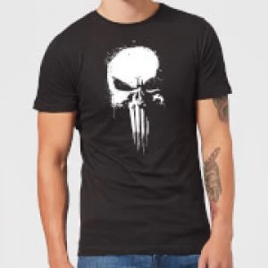 Image of Marvel The Punisher Paintspray Mens Black T-Shirt - M - Black