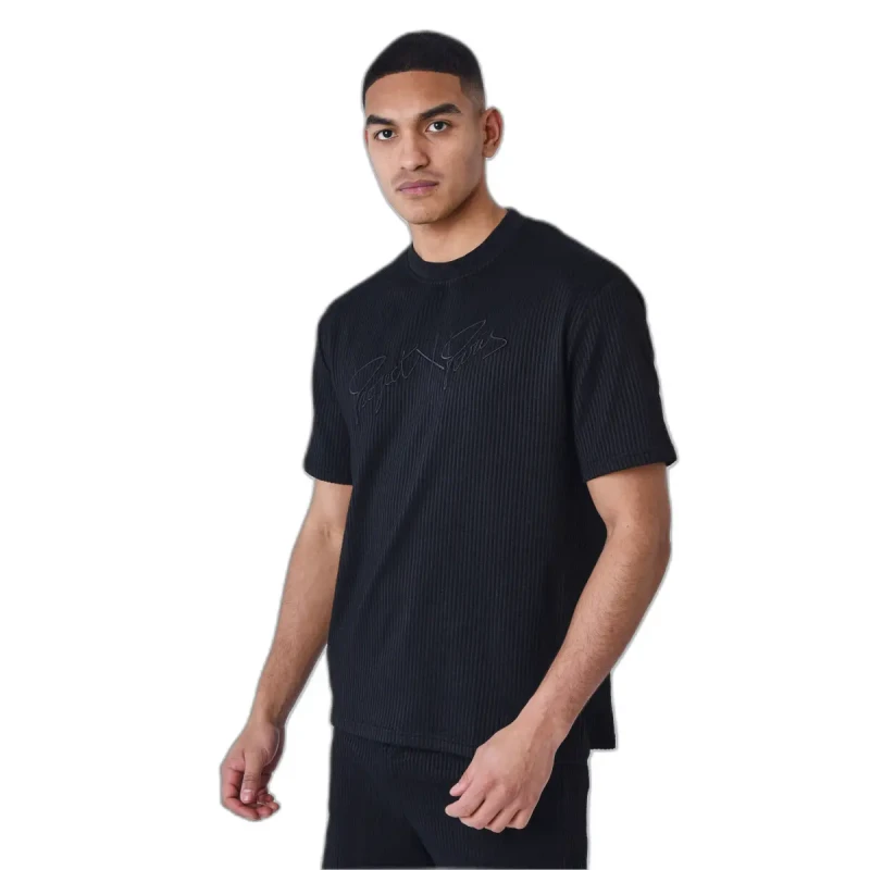 Image of Project X Paris Seersucker T-Shirt Project X Paris Noir Male S