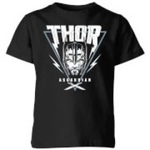 Image of Marvel Thor Ragnarok Asgardian Triangle Kids T-Shirt - Black - 7-8 Years