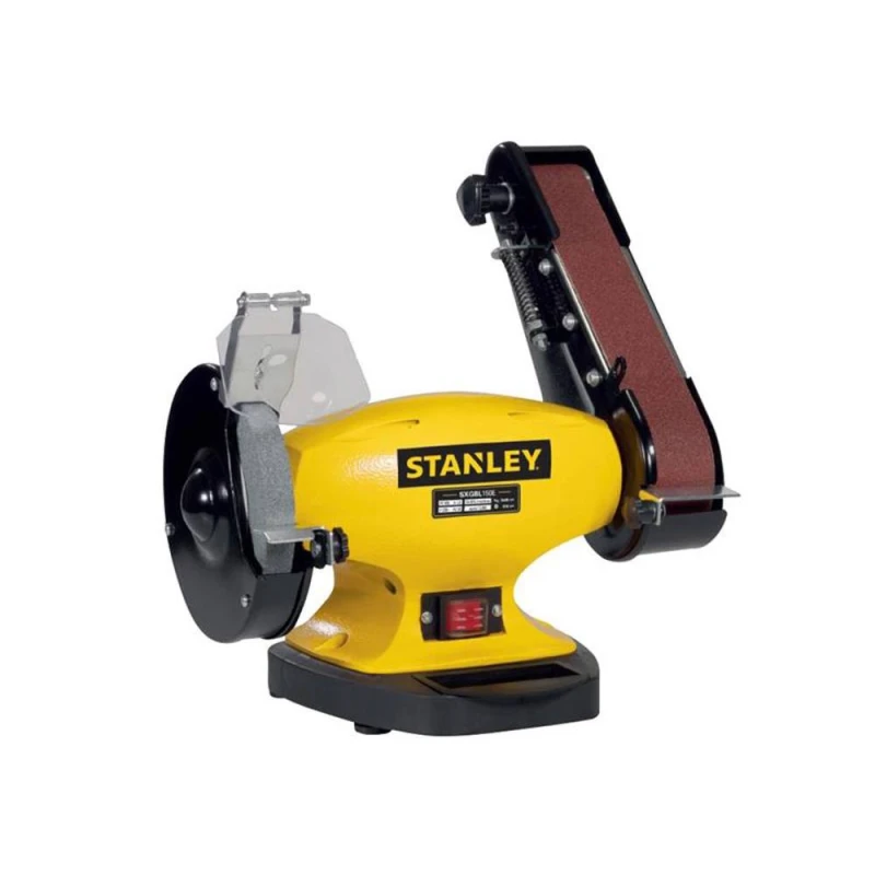 Image of Stanley Machines SXGBL150E Bench Grinder 150mm, 240V, 330W in Yellow Yellow Unisex