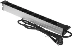 Image of brennenstuhl 2m 9 Socket Type F - German Schuko Extension Lead, 230 V