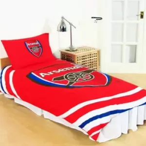 Image of Arsenal FC Reversible Pulse Duvet Set (Single) (Multicoloured) - Multicoloured