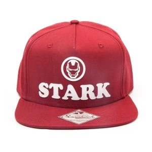 Image of Marvel Comics - Tony Stark 3D Logo Unisex Baseball Cap - Red