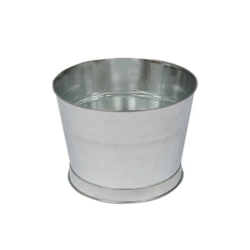 Image of Rink Drink Handmade Galvanized Iron Ice Bucket - 26.5Cm - Silver