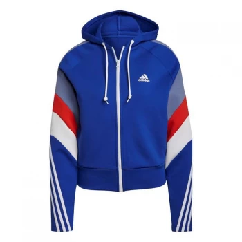 Image of adidas SCB Full Zip Hoodie Ladies - Bold Blue