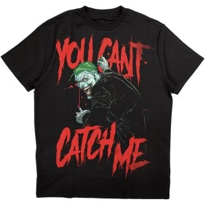 Image of DC Comics - Joker You Can't Catch Me Unisex Medium T-Shirt - Black