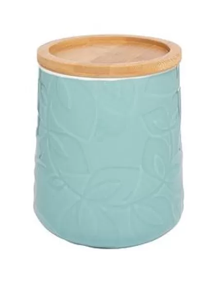 Image of Catherine Lansfield Inga Storage Jar - Teal
