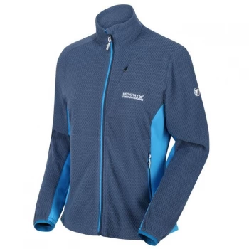Image of Regatta Highton Full Zip Stretch Fleece - DkDen/BluAst