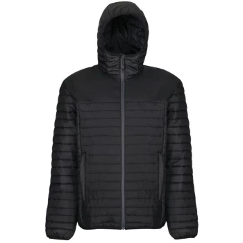 Image of TRA423 HONESTLY MADE ECODOWN JACKET BLACK (S) - Regatta