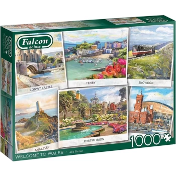 Image of Falcon de luxe Welcome to Wales Jigsaw Puzzle - 1000 Pieces