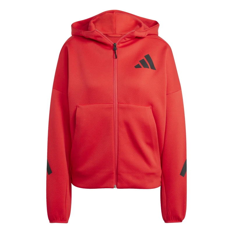 Image of adidas Z.N.E. Full Zip Hoodie Womens Pure Ruby female S (8-10)
