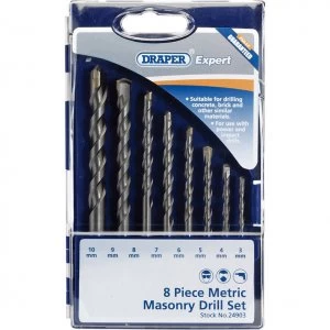 Image of Draper Expert 8 Piece Masonry Drill Bit Set