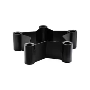 Image of Ivyline Cast Star Centrepiece Dinner Candle Holder - Black