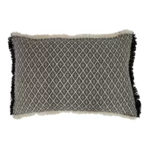 Image of Tangier Woven Rectangular Cushion Monochrome