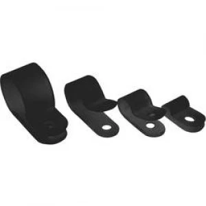 Image of Fastener Screw fixing halogen free heat stabilised Black