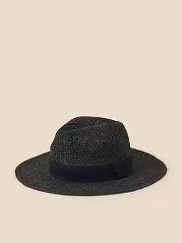 Image of Accessorize Open Weave Fedora, Black, Women