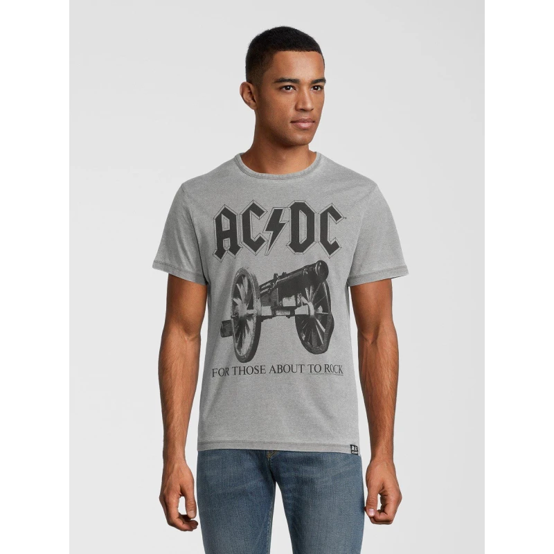 Image of ACDC AC/DC Rock Tee 99 - Grey Grey S