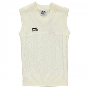 Image of Slazenger Classic Cricket Vest Junior - White